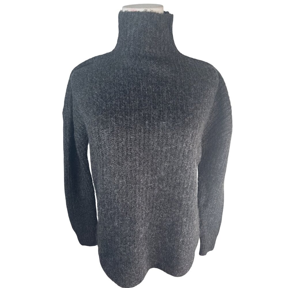 2/$30 Amuse Society Womens XS Charcoal Gray Turtleneck Sweater Dolman Sleeve